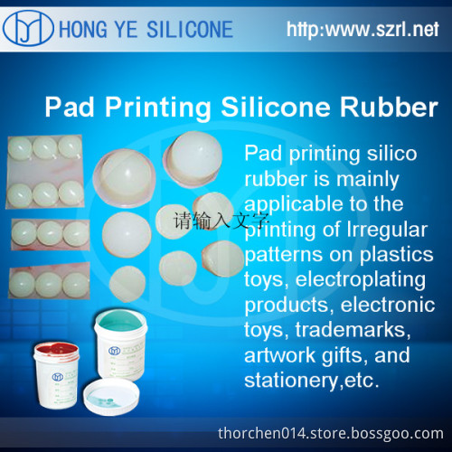Pad printing silicone rubber